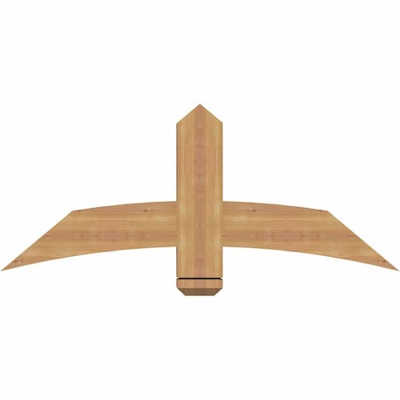 Ekena Millwork Bellingham Timber Gable Bracket, Western Red Cedar, 48"W x 20"H x 3 1/2"D x 5 1/2"F, 10/12 Pitch GBW048X20X0406BEL00SWR